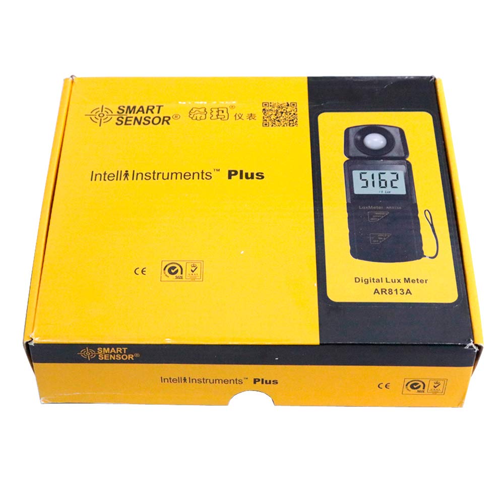 Graigar AR813A Digital Lux Meter LCD Display Light Meter Illuminometer Brightness Detector Meter