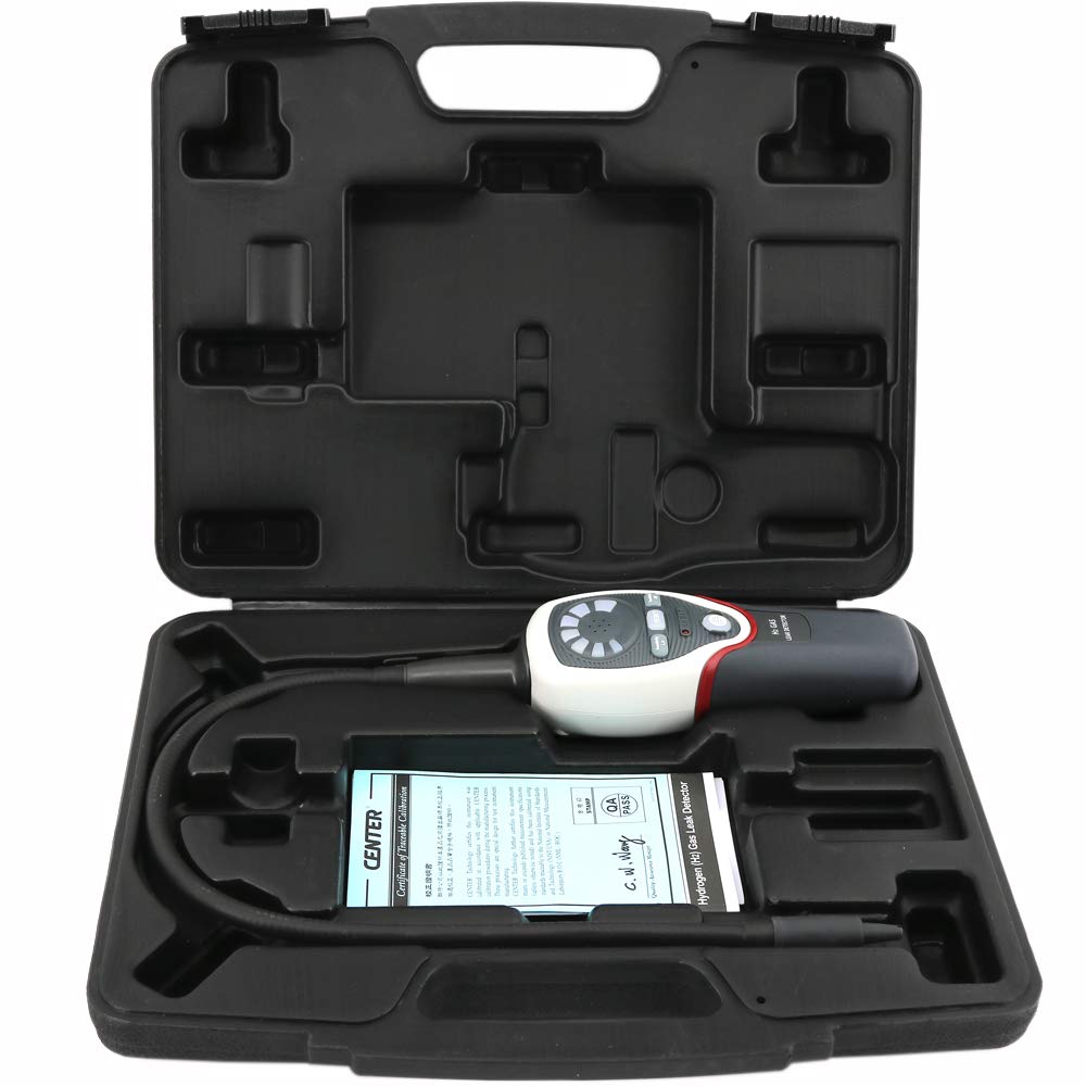 CENTER-384 Portable Track Gas Leak Detector 5% Hydrogen (H2) + 95% Nitrogen (N) Digital Gas Tester Refrigeration Detector
