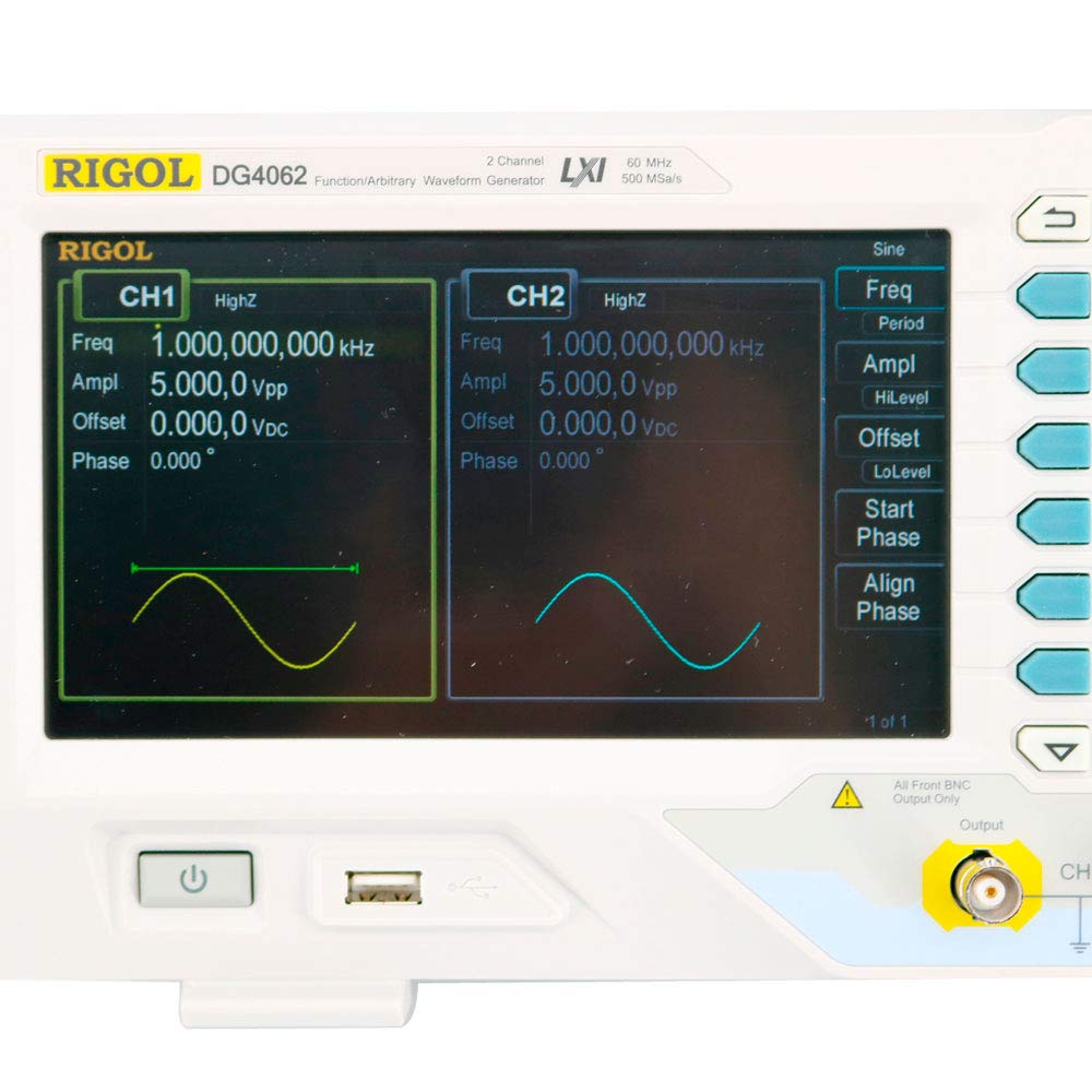 Graigar DG4062 Function Arbitrary Waveform Signal Generator 3 Models Have Standard 2 Full Functional Channels