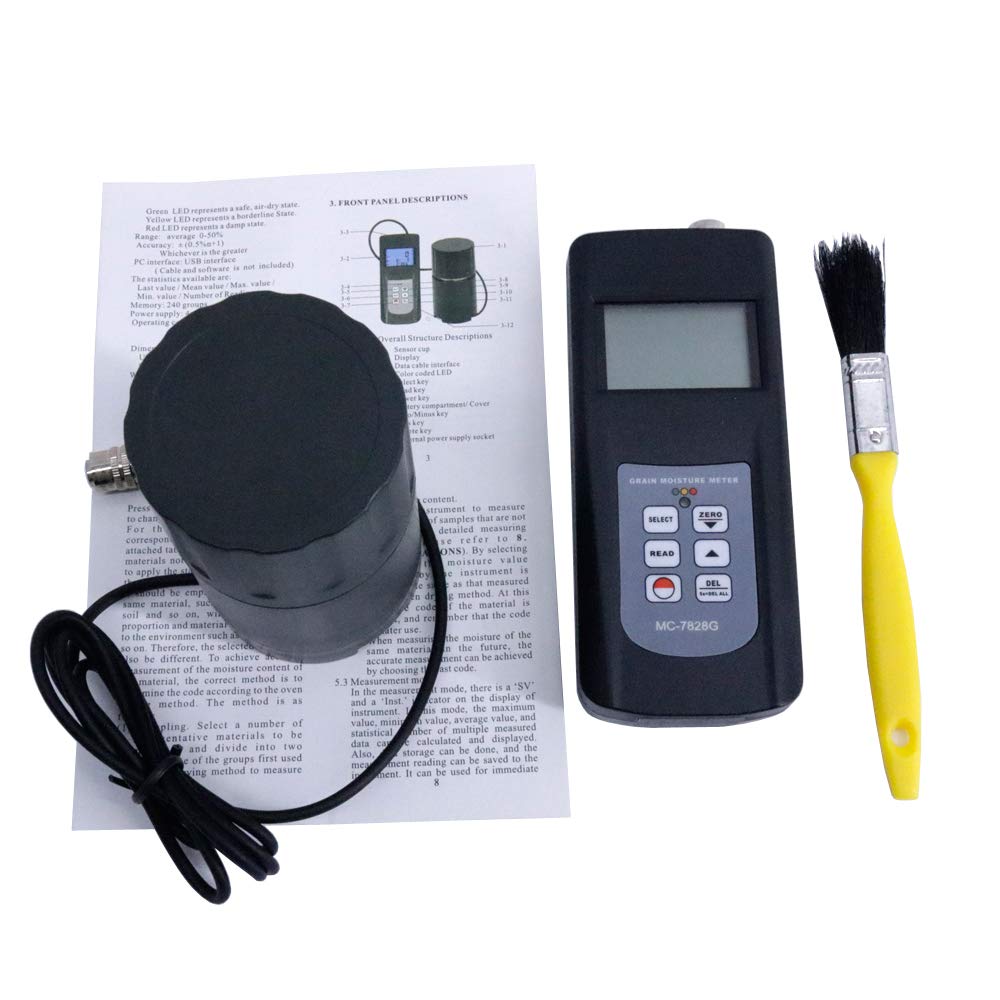 MC-7828G Digital Grain Moisture Meter for 22 Kinds Grains Moisture Range 0~50%