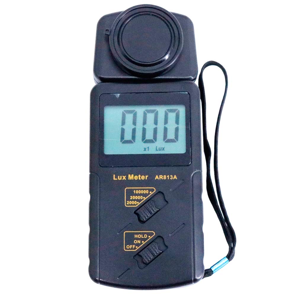 Graigar AR813A Digital Lux Meter LCD Display Light Meter Illuminometer Brightness Detector Meter