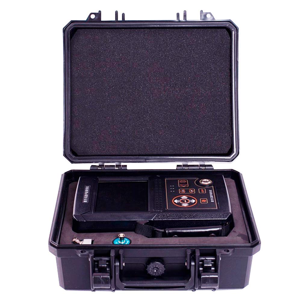 Graigar Leeb500 Digital Ultrasonic Flaw Detector Scanning Range 0 to 6000mm Velocity Range(m/s) 1000-9999 with Automatic Calibration Probe DAC AVG USB Interface