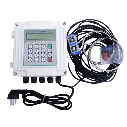 TUF-2000SW+TL-1 Fixed Ultrasonic Flow Meter for DN300-6000mm Pipe Liquid Flow Tester 11.81inch-236.22inch
