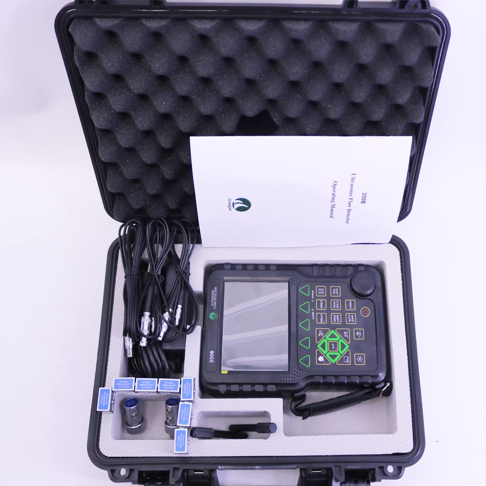 Graigar Handheld Ultrasonic Flaw Detector MFD350B NDT with Extra Probes and Cables