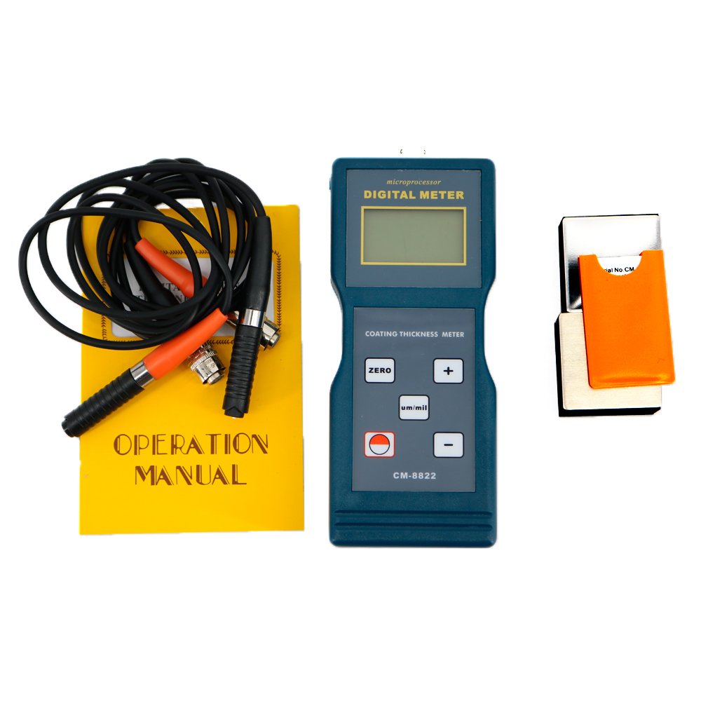 Graigar CM8822 Digital Portable Paint Coating Thickness Gauge Meter Tester F&NF Probes 0~1000μm CM-8822