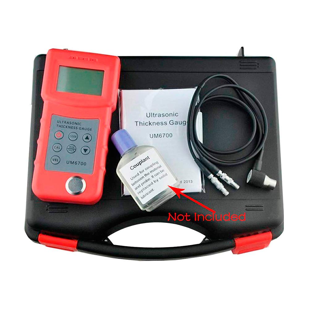 Graigar UM6700 Ultrasonic Thickness Gauge Metal Thickness Meter Testing for Many Ultrasonic Wave Well-conductive Materials 1.0-280mm,0.05-11.8inch