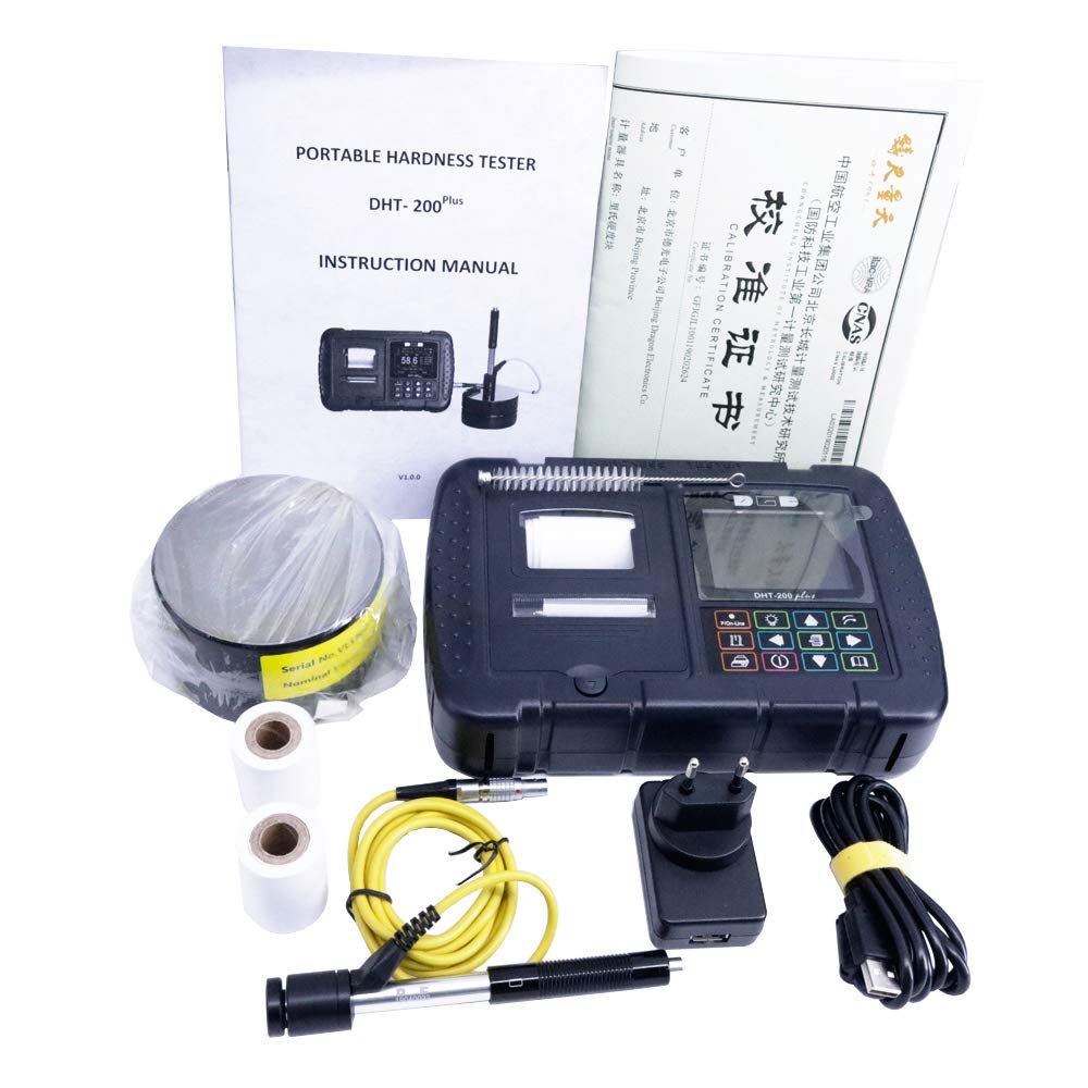 Graigar Professional Digital Hardness Tester DHT-200plus Built In Mini-Printer DHT200PLUS Portable Digital Leeb Hardness Tester