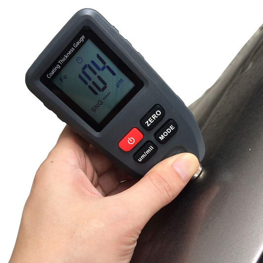Graigar Digital Coating Thickness Gauge TC100 Paint Coating Thickness Meter Fe/NFe 0-1.25mm with LCD Display Electroplate Feeler Tester