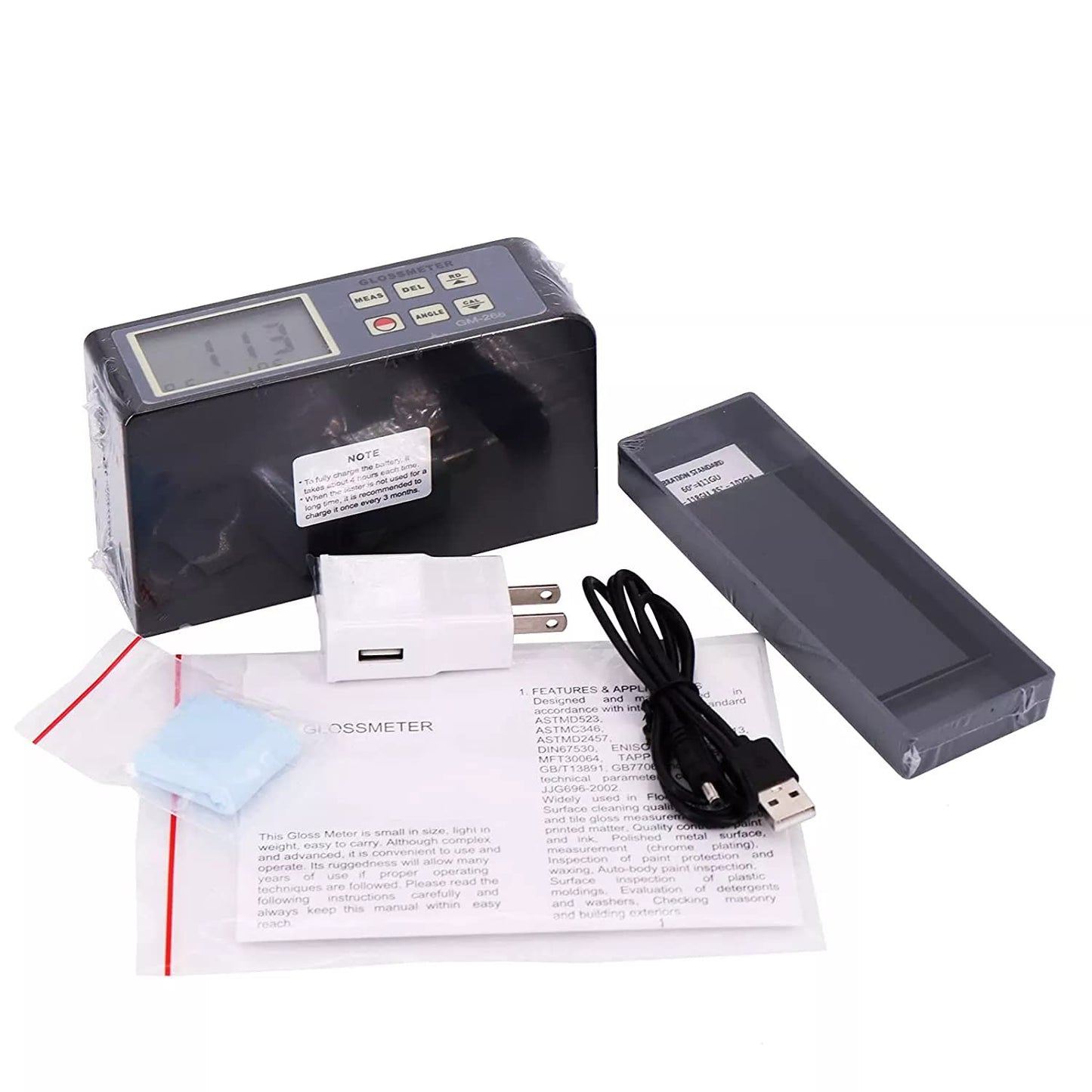 GM-268 Digital Gloss Meter 20°60°85° Multi-Angel Glossmeter 0.1GU~200 GU