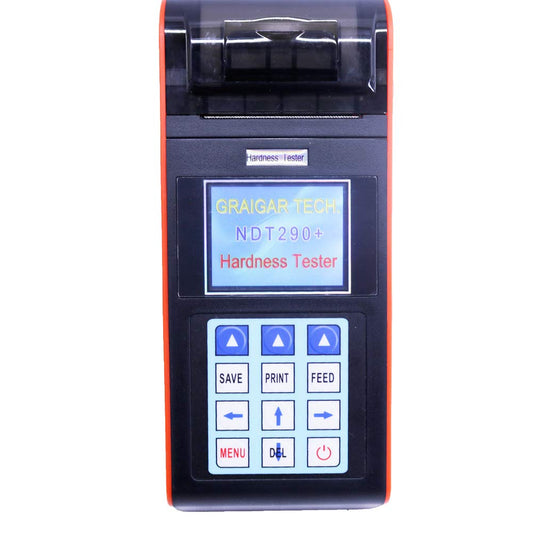NDT290+ Portable Hardness Tester with D Impact Device and Built-in Printer for HL, HB, HRB, HRC, HRA, HV, HS