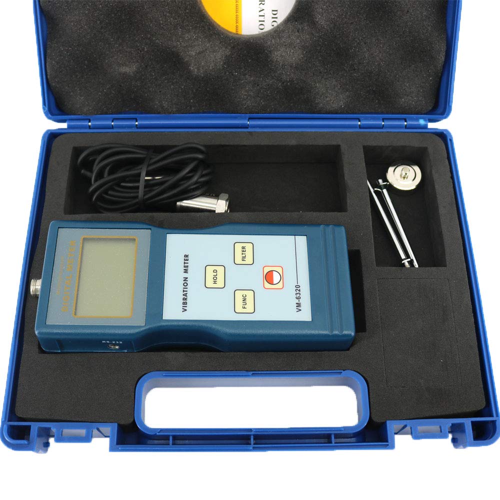 VM-6320 Vibration Meter Vibration Tester Velocity Measuring Range 0.01mm/s ~199.9mm/s True RMS VM6320
