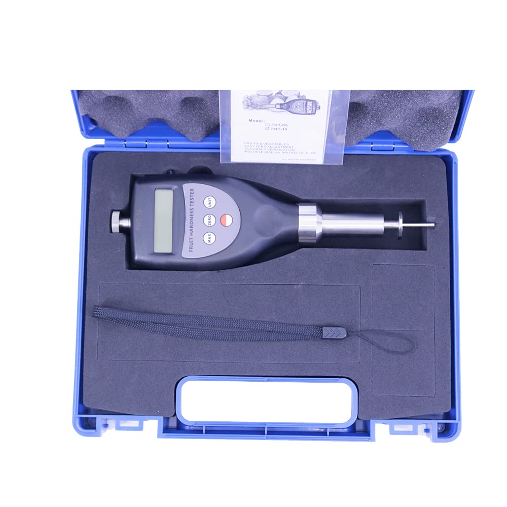 FHT-15 Digital Fruit Hardness Tester Handheld Compact Penetrometer Range:0.5~15.0 kgf/cm²