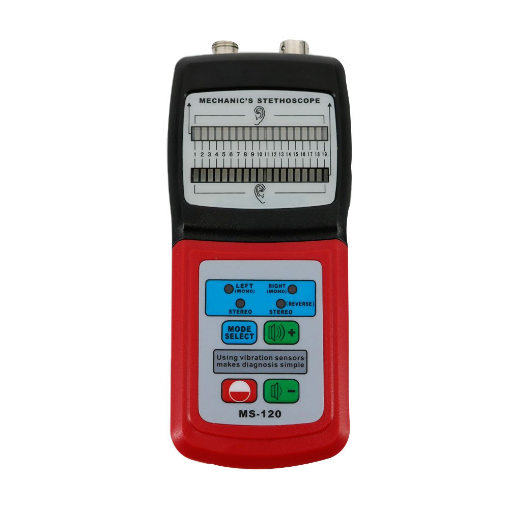 Graigar MS120 Digital Mechanic's Stethoscope Fault Diagnosis MS-120 Sensor Signal 10~10K Hz 100dB for Ship Automobile Manufacture Machine Appliance