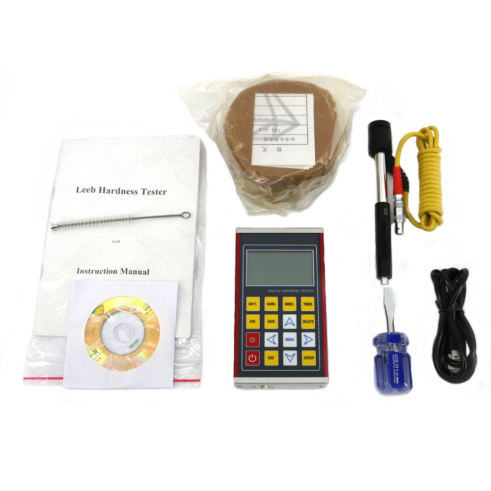 Graigar KH200 High Accuracy Leeb Hardness Tester Hardness Gauge Max 600 Groups Memory Digital Matrix LCD Display