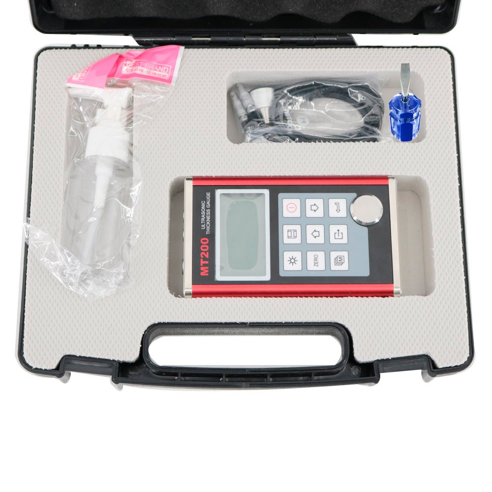 Graigar MT200 Digital Ultrasonic Thickness Gauge Meter Tester 0.75-300mm (in Steel) 0.1/0.01mm