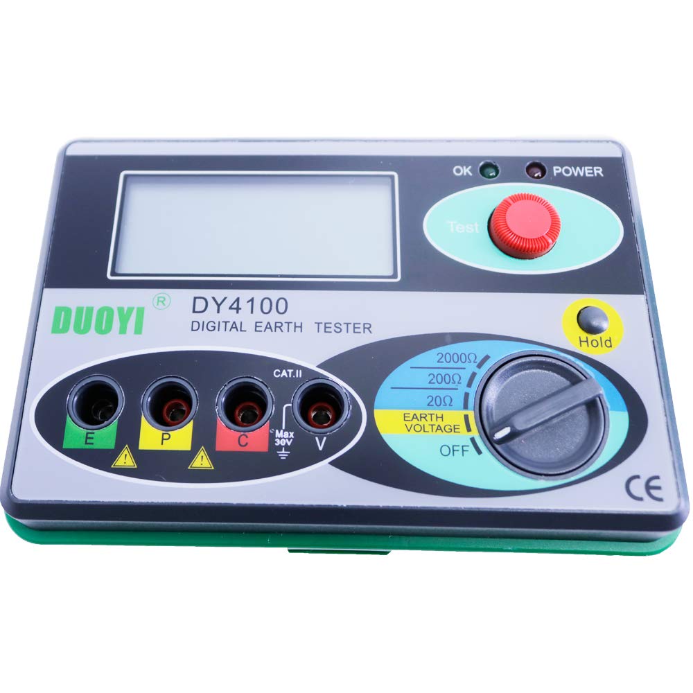 DY4100 Digital Earth Tester Ground Resistance Meter 0/20/200/2000OHM Ohmmeter
