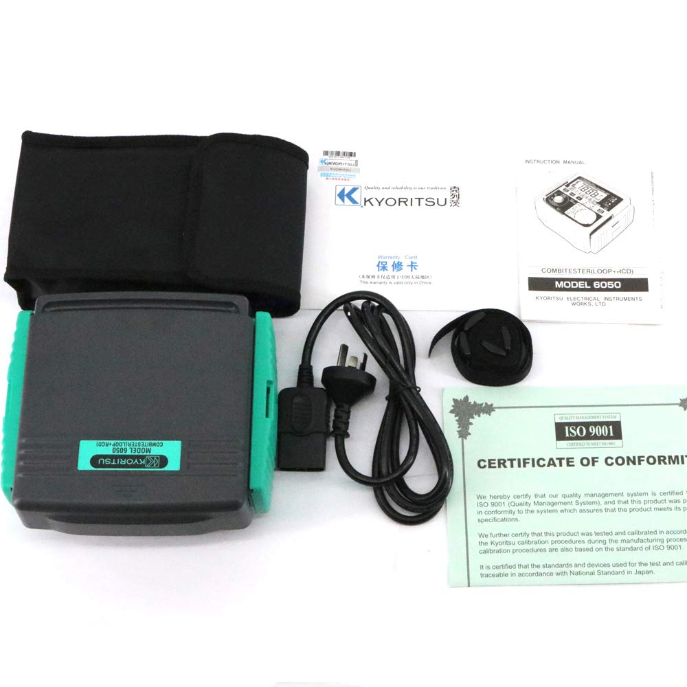 Kyoritsu 6050 Multi Function Testers Combitester (Loop + RCD) 2 in 1 Loop Tester RCD Tester