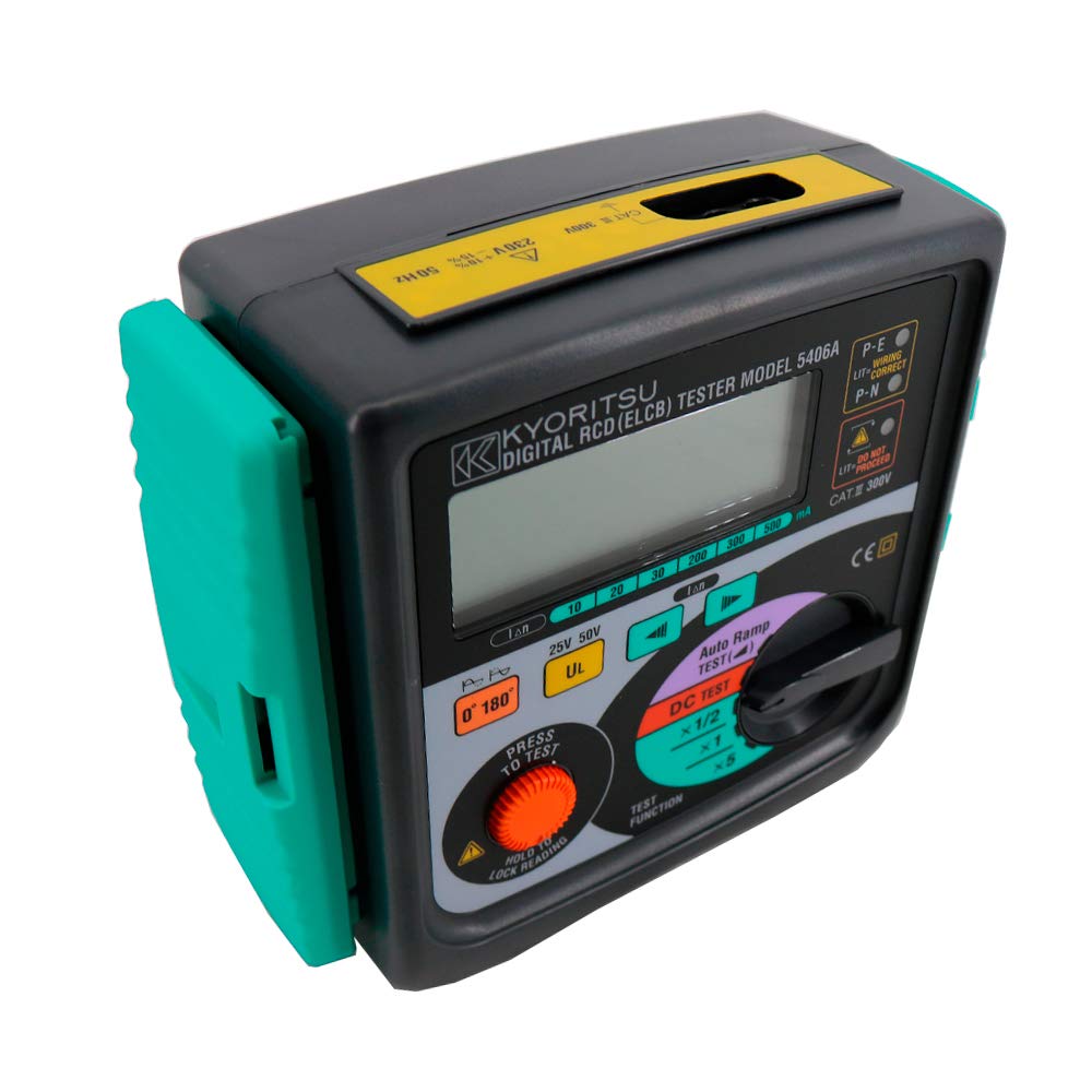 Graigar KYORITSU 5406A Digital RCD (ELCB) Testers High Accuracy with 3 LED for Checking Correct Wiring Status