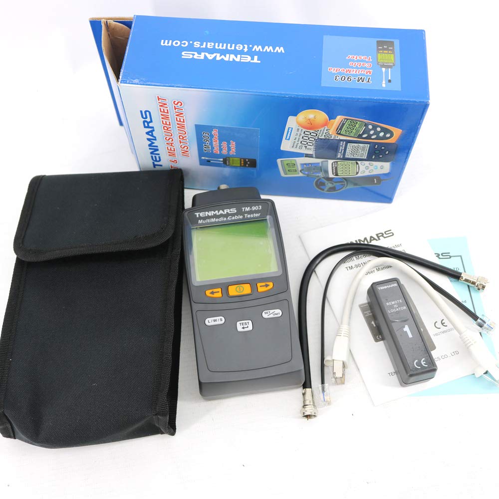 TENMARS TM-903 Mutimedia Cable Tester Network Cable Meter LAN Cable Meter