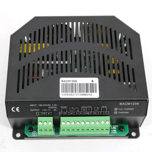 SmartGen BACM1206 Battery Charger Lead-Acid Engine Starter Battery Charger 6A 12V Generator Parts