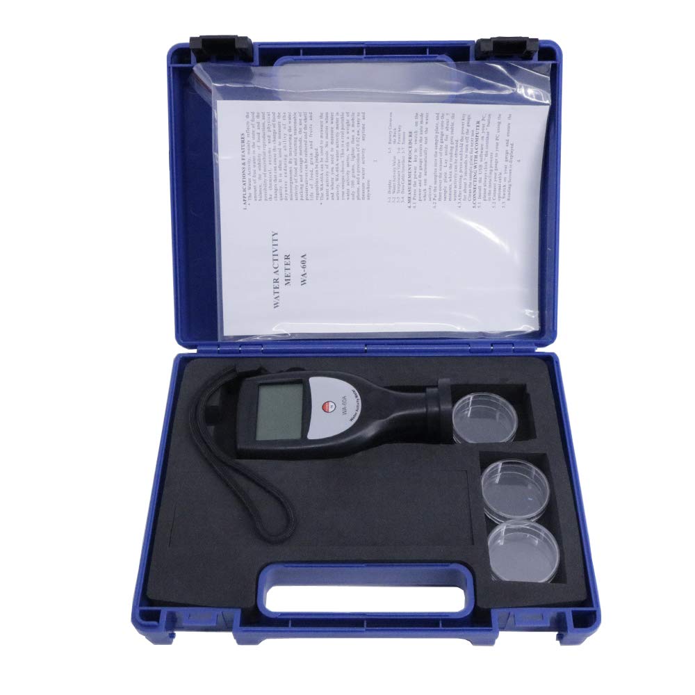 WA-60A Water Activity Meter Food Water Activity Tester Range 0~1.0aw with LCD Display