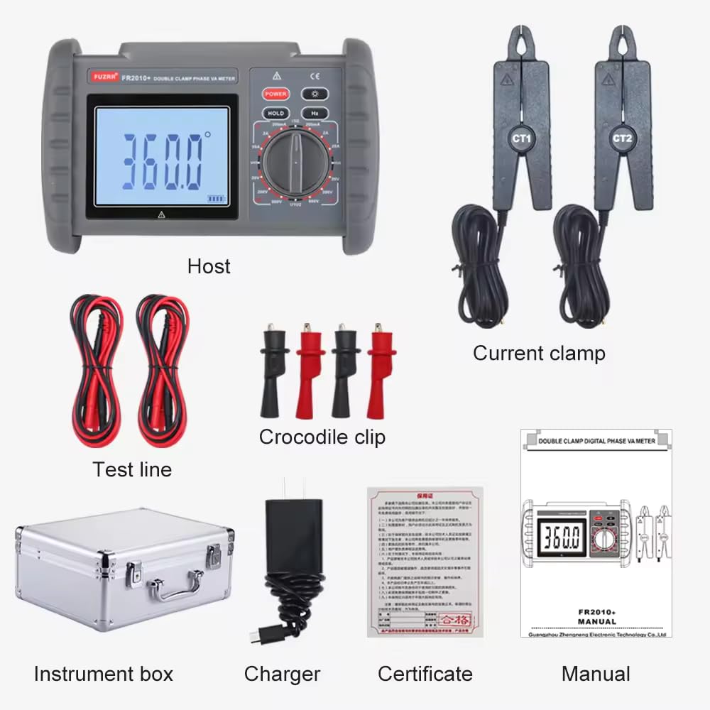FR2010+Double Clamp Phase VA Meter