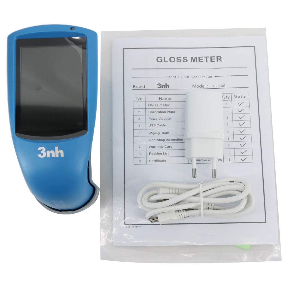 Graigar HG60S Digital Portable Glossmeter 60 Degree Economic Gloss Meter Tester Single Angle Handheld Glarimeter Measuring Range 0 to 200GU