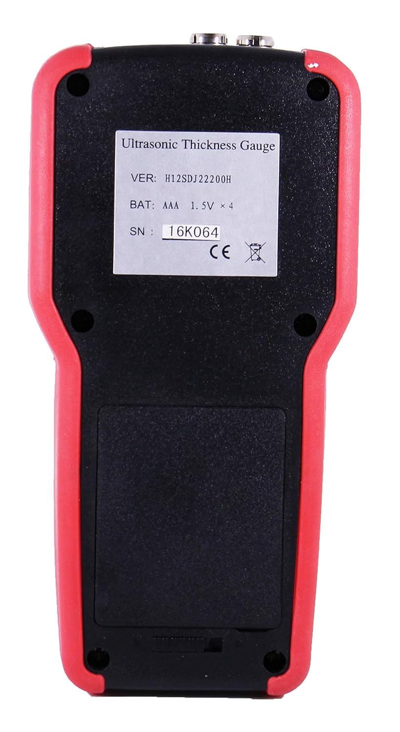 TMG-4002 Ultrasonic Metal Steel Aluminum Thickness Gauge Meter with USB Port Internal Memory 100,000 Data LCD Auto Probe Zero Calibration