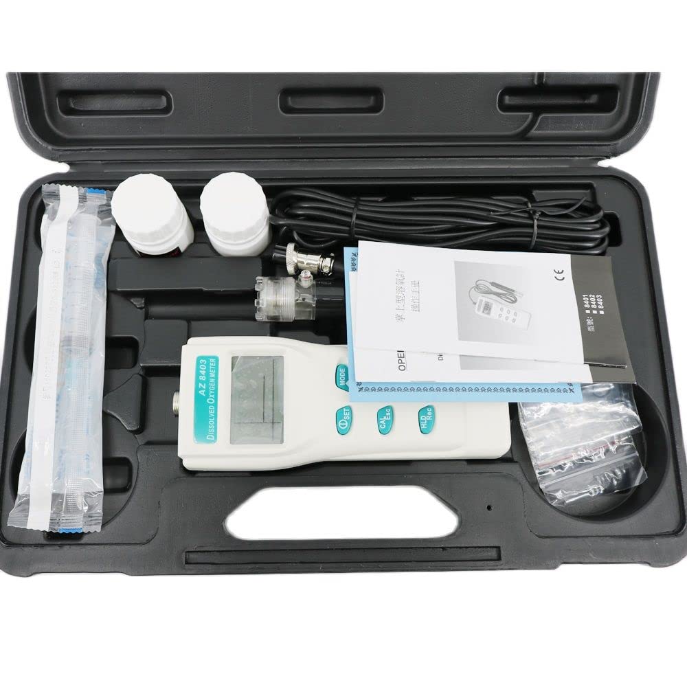 AZ8403 Handheld Digital Water Dissolved Oxygen Meter DO Meter Range 0~199.9 Pond Water Oxygen Content Tester