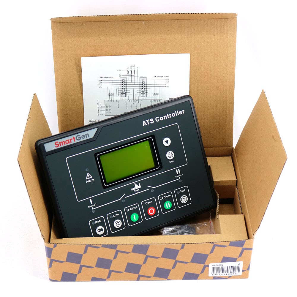 Smartgen HAT600N Genset ATS Controller Dual-Supply Module Applies to All ATS DC Power Supply Generator Controller Panel