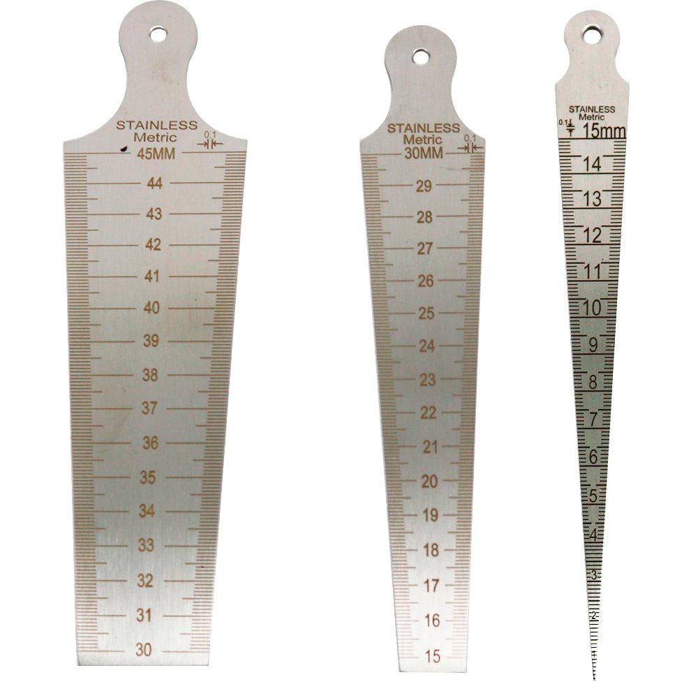 Graigar Stainless Steel Welding Measuring Gauge Tool Kits Combine Suit 16 Pieces Welding Inspection Gauge