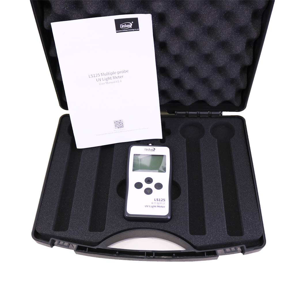 LS125 Digital UV Light Meter Energy Tester Intensity Tester with UVALED-X1 Probe