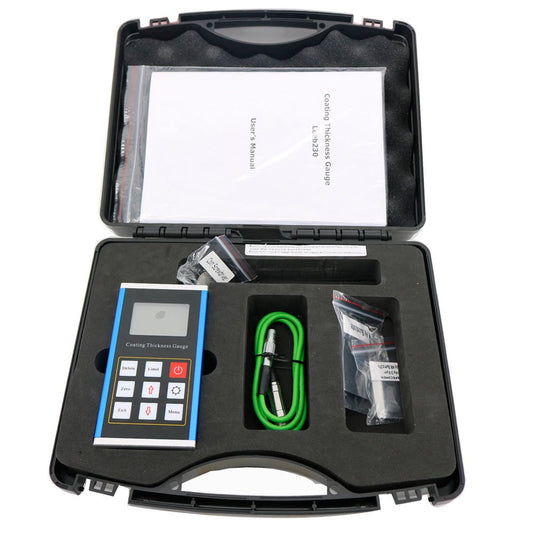 Graigar Leeb230 Digital Portable Coating Thickness Gauge Meter Tester Magnetic Induction Principle Coating Thickness Meter with Metal Shell