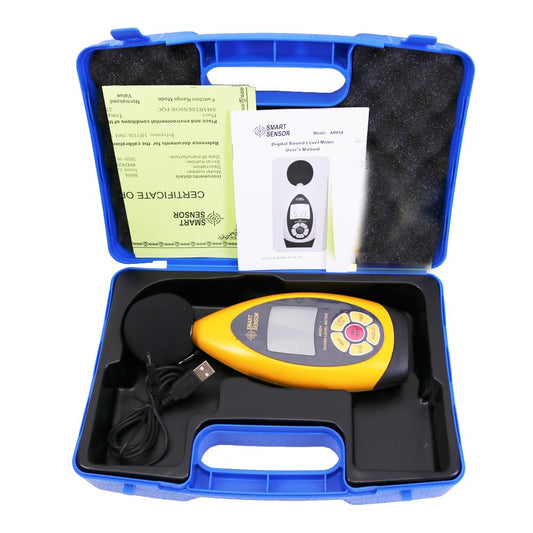 Smart Sensor AR854 Digital Sound Level Meter Noise Level Meter with Software 30~130dBA 20Hz~8KHz