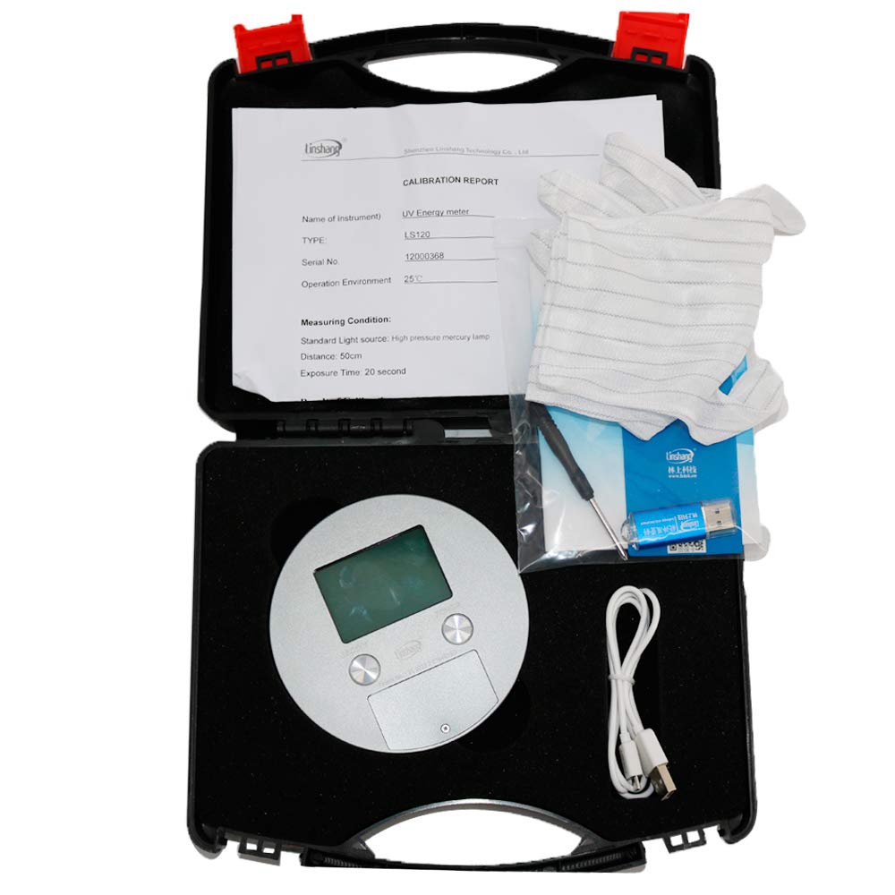 Graigar UV Energy Meter LS120 Test Energy Power Temperature Time Ultraviolet Integrator Radiometer for UV Curing Basic On HPML