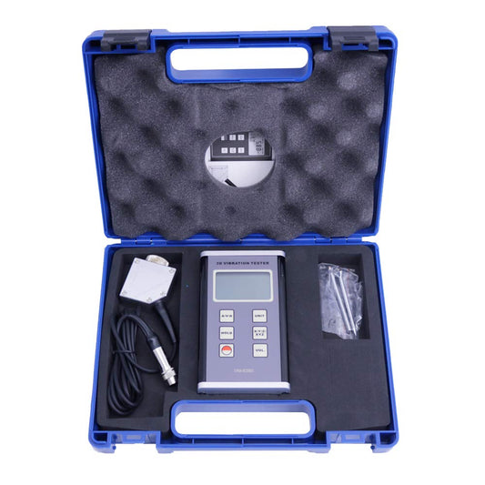 VM-6380 Digital Vibration Tester Portable 3D 3-Axis Piezoelectric Machinery Vibrometer Frequency 10Hz~10kHz Acceleration