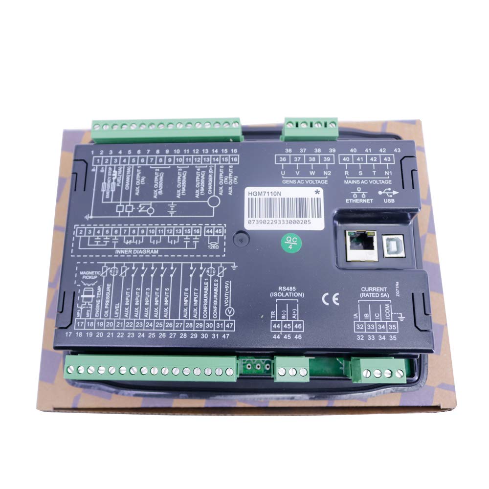 SmartGen HGM7110N Automatic Start Module Power Station Automation Controller ASM Genset Controller USB+RS485+ETHERNET