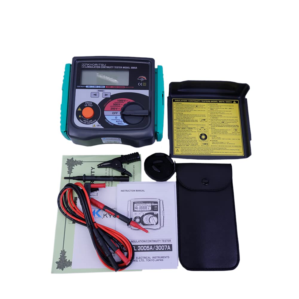 Kyoritsu 3005A Digital Insulation/Continuity Testers Test Voltage 250V/500V/1000V KEW3005A Kyoritsu3005A