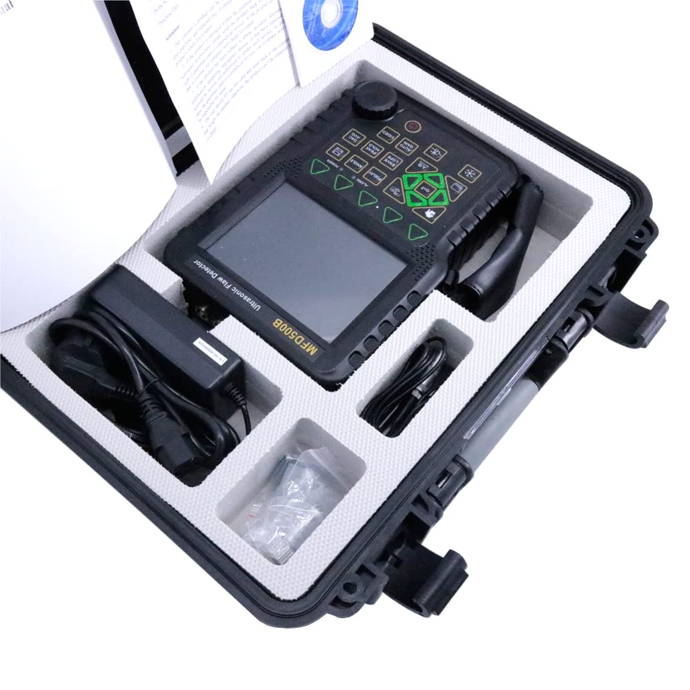 Graigar MFD500B Portable Digital Ultrasonic Flaw Detector with Measurement Range 0 to 9999 mm