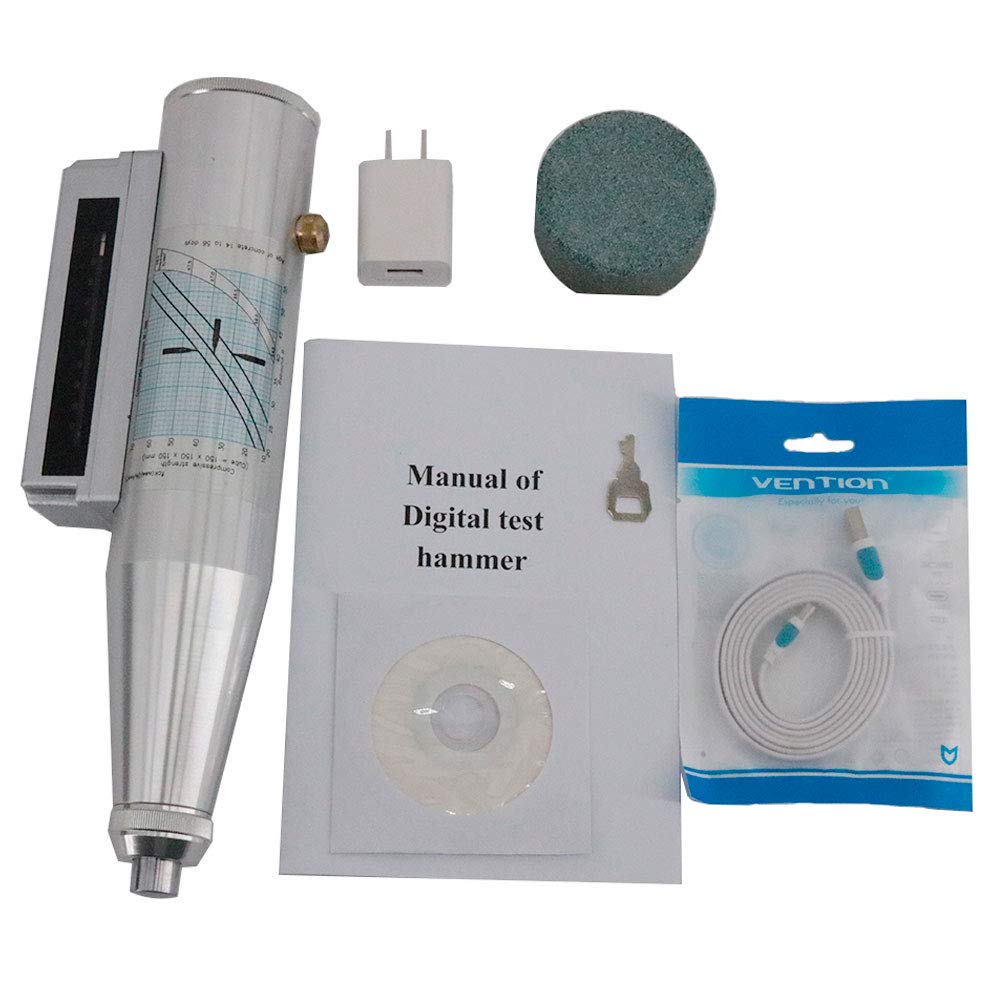Graigar HT-225E Digital Concrete Hammer for Resiliometer Concrete Rebound Tester Range 10-60MPa