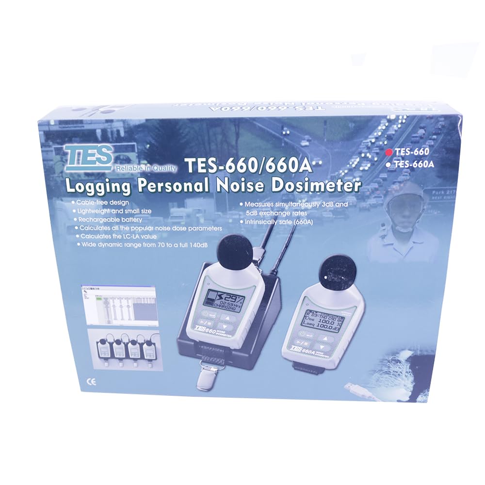 TES-660 Micro Noise Dosimeter(Badge Type) Personal Sound Exposure Meters Sound Level Meter