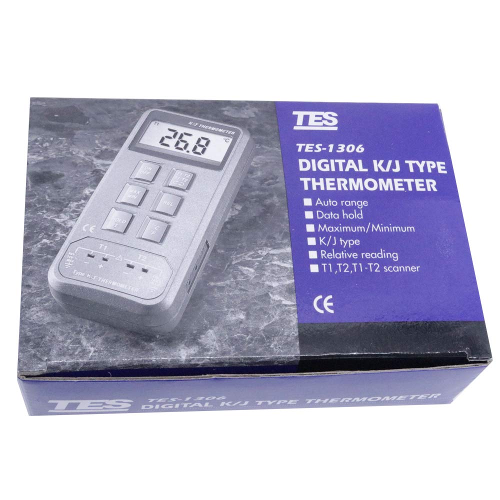 TES-1306 Handheld Type K. J. Digital Thermometer Input Thermometer Temperature Meter