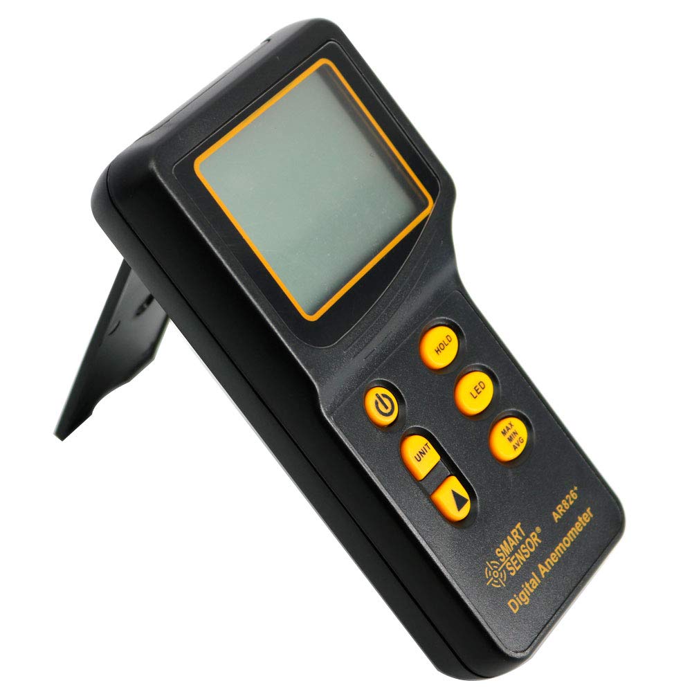 Graigar AR826+ Digital Portable Anemometer Air Volume Meter Anemometer Tester Electronic Wind Speed Meter