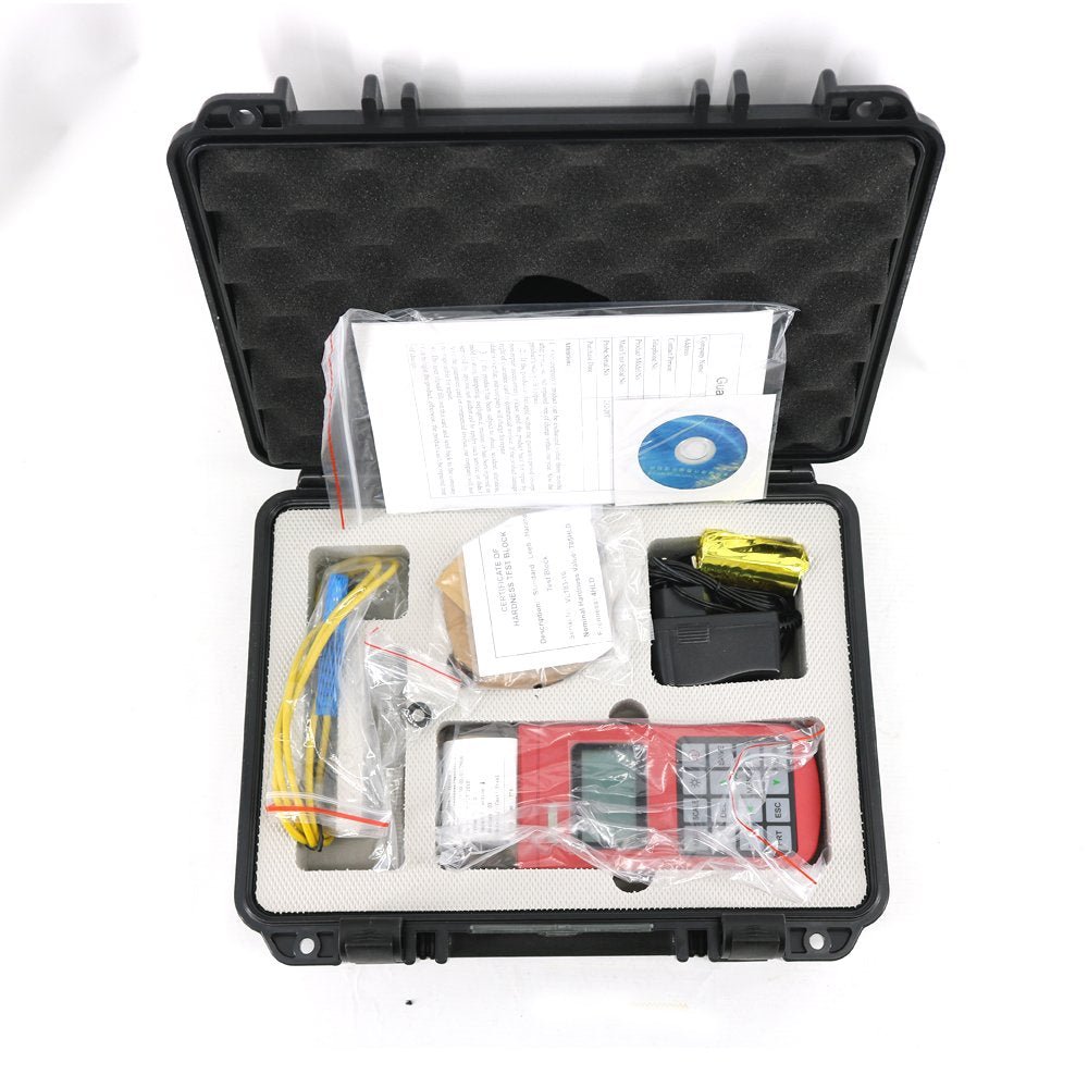 Graigar MH320 Leeb Hardness Tester Meter Gauge with 170 to 960 HLD HL HB HRB HRC HRA HV HS Hardness Scale High Brightness Durometer D type Hardness Block