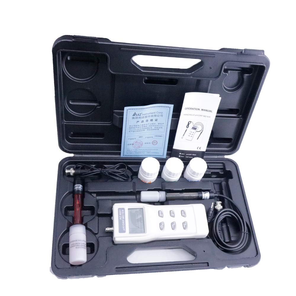 Graigar AZ8651 Handheld pH Meters/ORP Meter pH Meter/ORP Tester Water Quality Analyzer Oxidation Reduction Potentiometer 0 to 14 PH Range