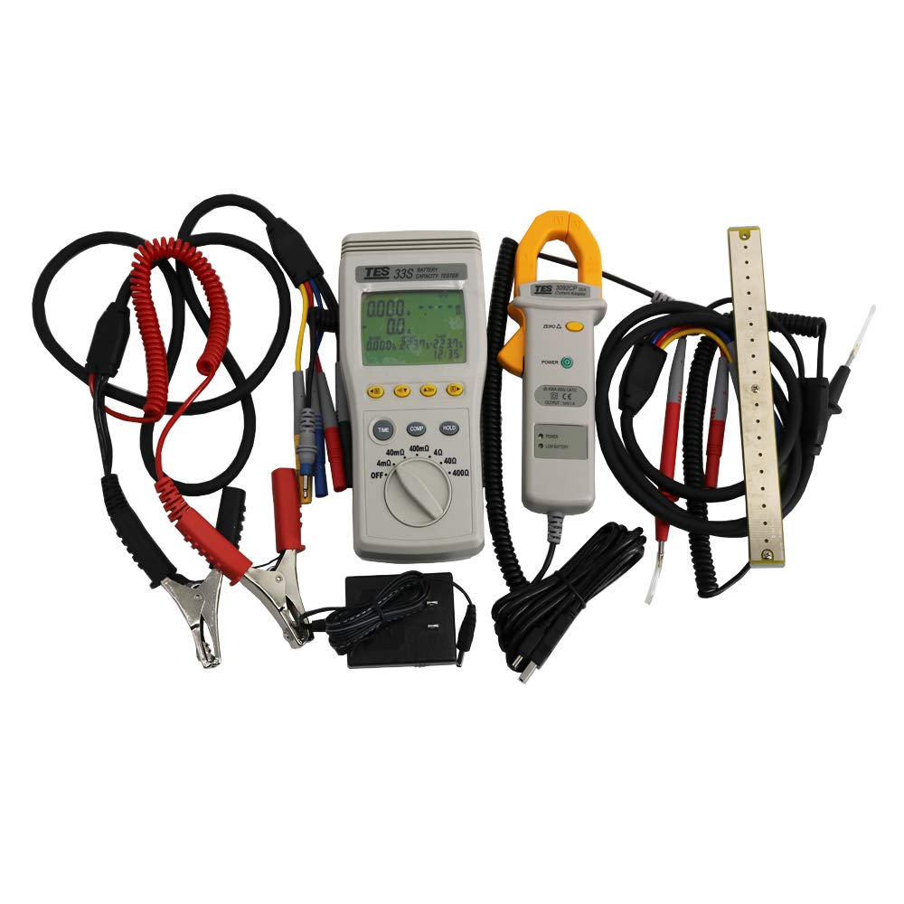 Graigar TES-33S Battery Capacity Tester TES33S Battery Capacity 0 to 1200AH RS232 PC Interface Original Upgraded Version Battery Tester