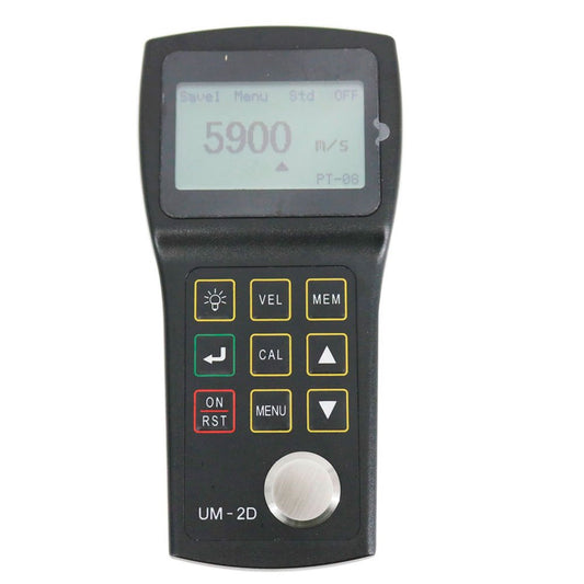 Graigar UM-2D Digital Portable Ultrasonic Thickness Gauge Tester Meter 0.03'' to 12'' with PT-08 Probe Echo-Echo Through Paint Coating