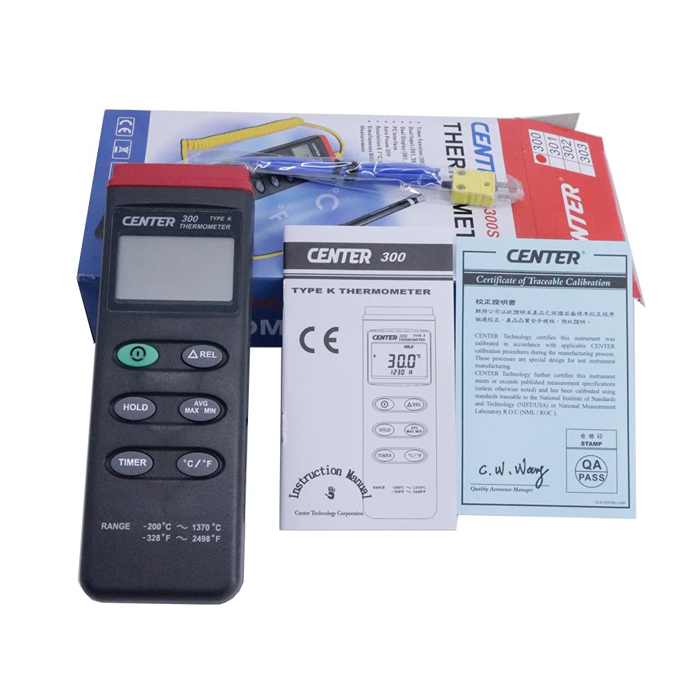 CENTER-300 Digital Thermometer K Type Thermocouple Thermometer with PC Interface Temperature Meter
