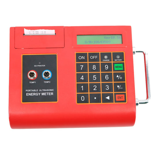 Graigar TUC-2000E+TM-1 Ultrasonic Flow Meter Temperature Heat Flowmeters Transducer TM-1 and Temperature Sensor CT-1 DN50mm-DN700mm 1.97-27.56in wtih SD Storage Card
