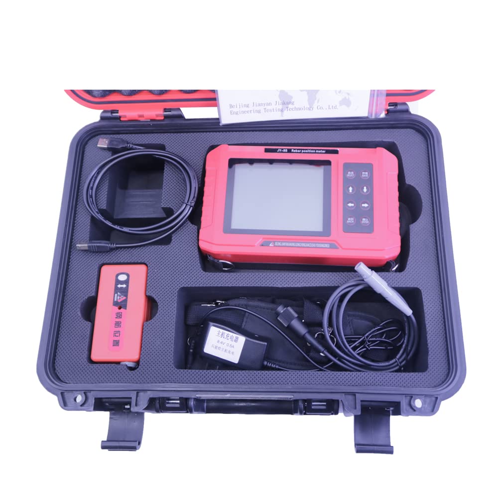 Graigar JY-8S Concrete Rebar Locator Scanner: Reinforcement Detector, Compact, Lightweight, Non-Destructive, Accurate, Voice Alarm, Backlit Display
